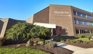 The brick exterior of the Wabash Valley Power headquarters