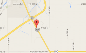 Map to Hoosier Heartland Power Site