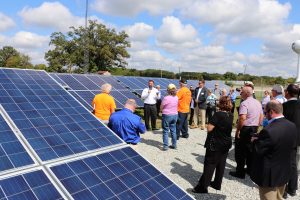 Solar array tour in Peru, Ind.