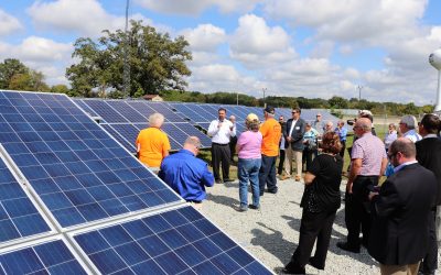 Solar array tour in Peru, Ind.