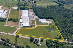 Map of the property available in Crossroads Industrial Park Parcel 1.