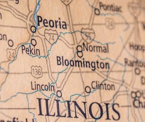 Central Illinois map up close